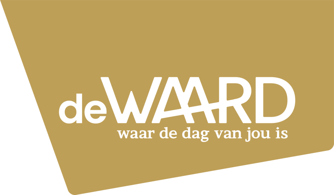 DeWAARD Logo Label Goud Wit