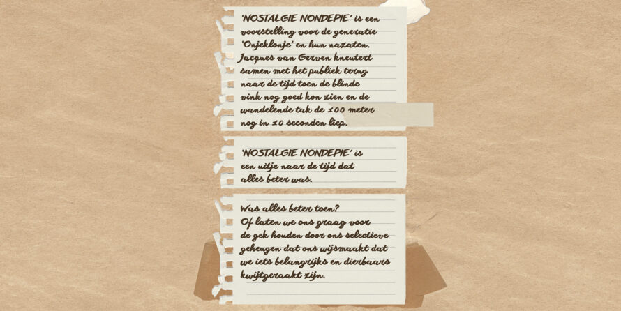 Nostalgie Nondepie (reprise)